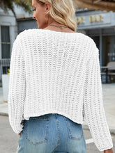 Indlæs billede til gallerivisning V-Neck Button-Up Knit Cardigan