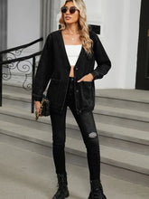 Načíst obrázek do prohlížeče Galerie, V-Neck Long-Sleeve Denim Jacket