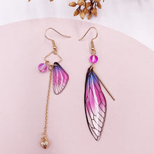 Load image into Gallery viewer, Butterfly Wing  Cicada Wing Classic Tassel Earrings