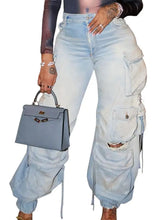 Load image into Gallery viewer, Street Style Cargo Denim