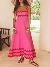 Laden Sie das Bild in den Galerie-Viewer, Square Neck Strap Maxi Dress