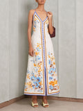 Halcyon Slip Printed Midi Dress