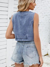 Indlæs billede til gallerivisning Trendy Denim Vest Tank Top