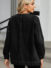 Načíst obrázek do prohlížeče Galerie, V-Neck Long-Sleeve Denim Jacket