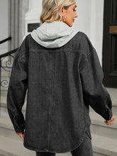 Načíst obrázek do prohlížeče Galerie, Washed Loose-Fit Denim Hoodie Jacket