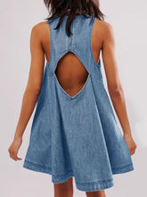 Load image into Gallery viewer, Sunset Stroll Denim Mini Dress