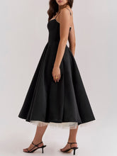 Load image into Gallery viewer, Black Tulle Midi Dress