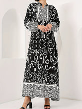 Indlæs billede til gallerivisning Printed lantern sleeves loose dress