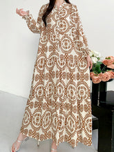 Indlæs billede til gallerivisning Printed lantern sleeves loose dress
