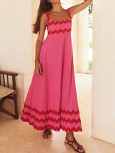 Carica l&#39;immagine nel visualizzatore di Gallery, Square Neck Strap Maxi Dress