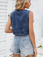 Indlæs billede til gallerivisning Trendy Denim Vest Tank Top