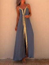 Laden Sie das Bild in den Galerie-Viewer, Halter Neck Casual Resort Maxi Dress