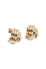 Load image into Gallery viewer, aikergood Avril Knotted Earrings - Gold