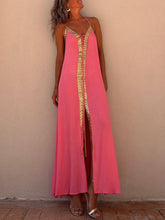 Carica l&#39;immagine nel visualizzatore di Gallery, Halter Neck Casual Resort Maxi Dress