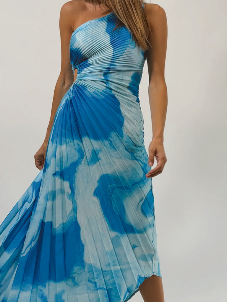 Surf Blue Midi Dress