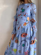 Load image into Gallery viewer, Graffiti Lantern Cutout Cropped Dress Midii Dress