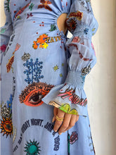 Load image into Gallery viewer, Graffiti Lantern Cutout Cropped Dress Midii Dress