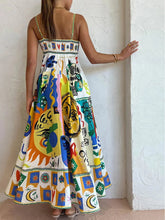 Load image into Gallery viewer, Chic Geometric Graffiti Prints Slip Dress