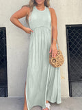 Paneled Slit Dress