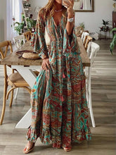 Carregar imagem no visualizador da galeria, Down The West Coast Bohemia Print Maxi Dress