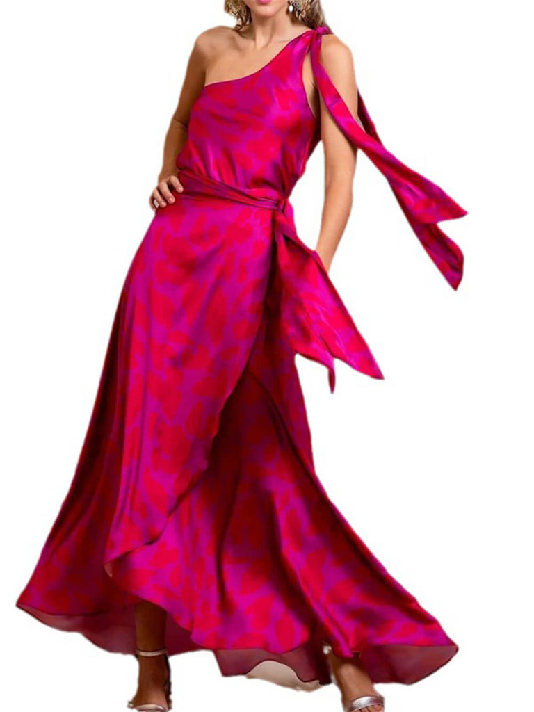 Fashion Elegant Sleeveless Solid Color Gown Dress