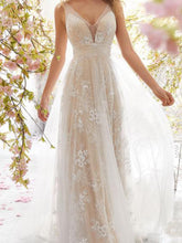 Load image into Gallery viewer, V-neck sleeveless lace dress