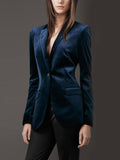 Solid Color Simple Velvet Jacket