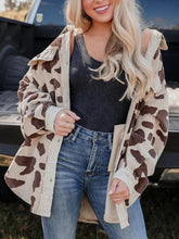 Load image into Gallery viewer, Printed Mid-Length Corduroy Shirt Jacket