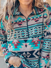 Load image into Gallery viewer, Bohemian Casual Zip-Up Sweatshirt