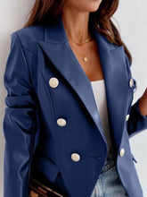 Lataa kuva Galleria-katseluun, Fashionable Pu Leather Suit