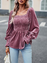 Load image into Gallery viewer, Elegant Commuter Long-Sleeved Velvet Shirt