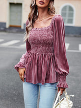 Load image into Gallery viewer, Elegant Commuter Long-Sleeved Velvet Shirt