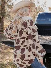 Load image into Gallery viewer, Printed Mid-Length Corduroy Shirt Jacket