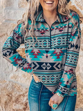 Load image into Gallery viewer, Bohemian Casual Zip-Up Sweatshirt