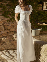 Load image into Gallery viewer, Palace Square Neck Lace Maxi Dress