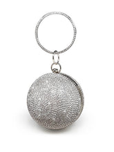 Load image into Gallery viewer, Round Crystal Rhinestone Wrist Tote