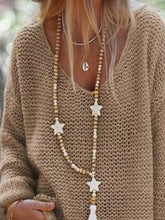 Load image into Gallery viewer, V-neck long-sleeved sweater