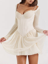 Load image into Gallery viewer, Lace Cup A Hem Mini Dress