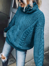 画像をギャラリービューアに読み込む, Turtleneck Knitted Sweater