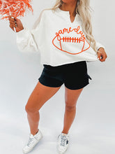 Load image into Gallery viewer, Casual Rugby Letter Embroidered Pullover Sweatshirt