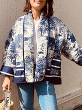 Load image into Gallery viewer, Printed Cotton-Padded Jacket With Double Pockets