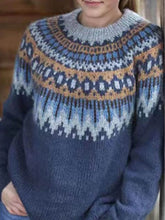 Carica l&#39;immagine nel visualizzatore di Gallery, Thick Needle Thick Jacquard Sweater