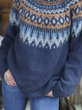 Carica l&#39;immagine nel visualizzatore di Gallery, Thick Needle Thick Jacquard Sweater