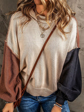 Načíst obrázek do prohlížeče Galerie, Versatile Contrast Color Pullover Sweatshirt