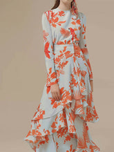 Load image into Gallery viewer, Irregular Long Dress With Ruffles