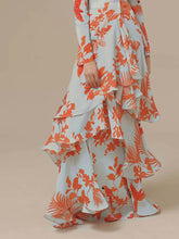 Load image into Gallery viewer, Irregular Long Dress With Ruffles