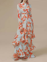 Load image into Gallery viewer, Irregular Long Dress With Ruffles