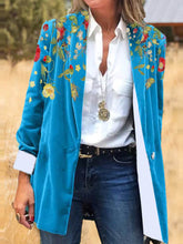 Görseli Galeri görüntüleyiciye yükleyin, Fashion High-Grade Printed Lapel Jacket