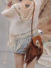 Laden Sie das Bild in den Galerie-Viewer, Western Crossbody Bag With Fringe