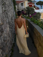 Load image into Gallery viewer, Elegant Hollow Backless Maxi Dress